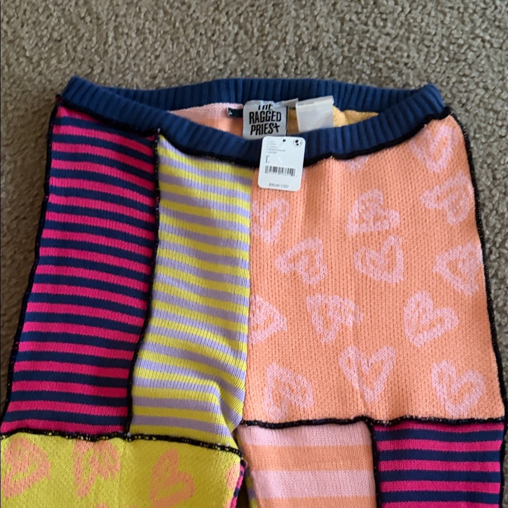 The Ragged Priest Multicolor Patchwork Pants - Picture 2 of 4